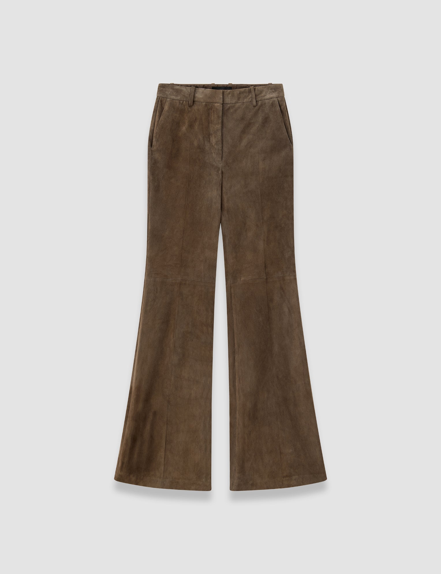 Brown Tafira Suede Stretch Trousers - Joseph