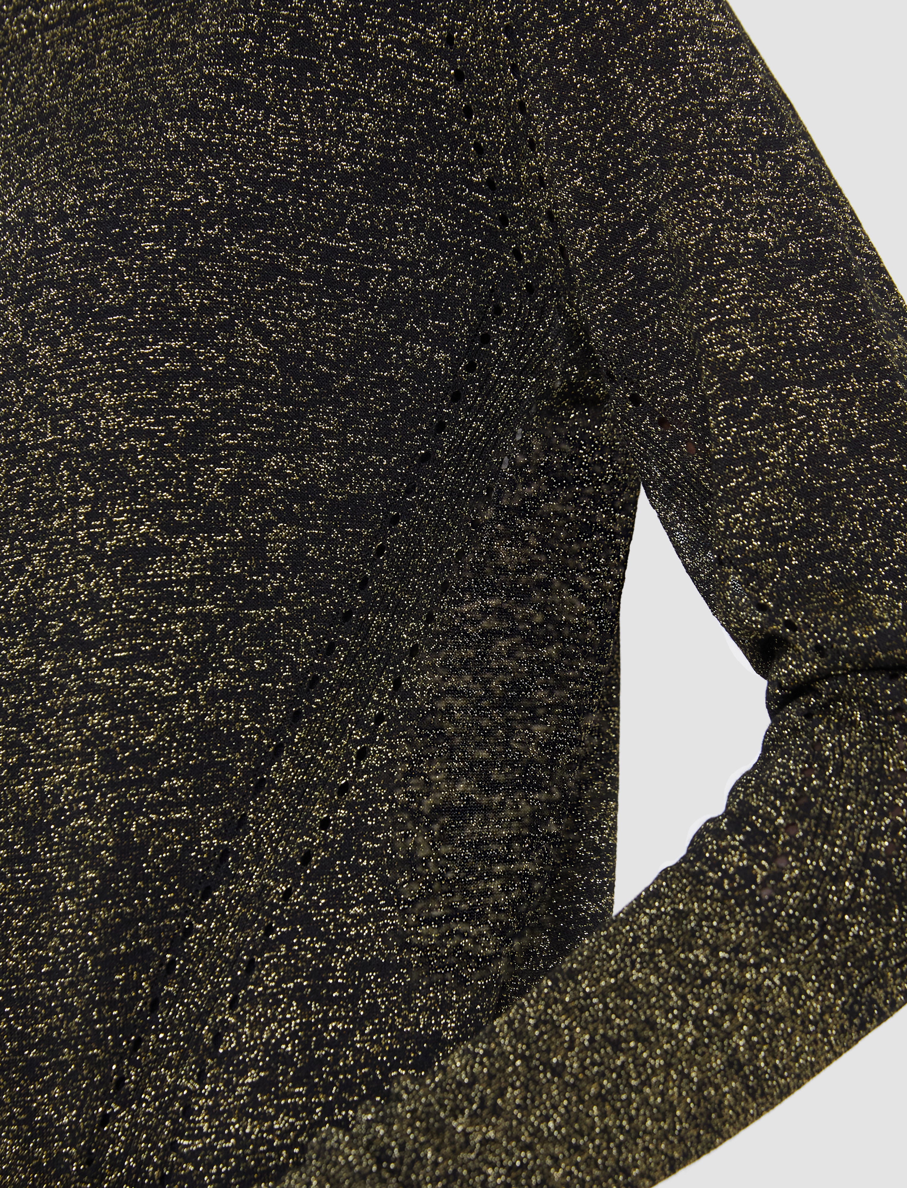 ブラック-tasse-lurex-knit-カーディガン-JOSEPH