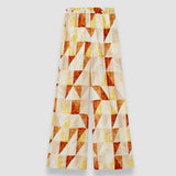 Thoresby Marble Print Silk Trousers
