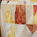 Thoresby Marble Print Silk Trousers
