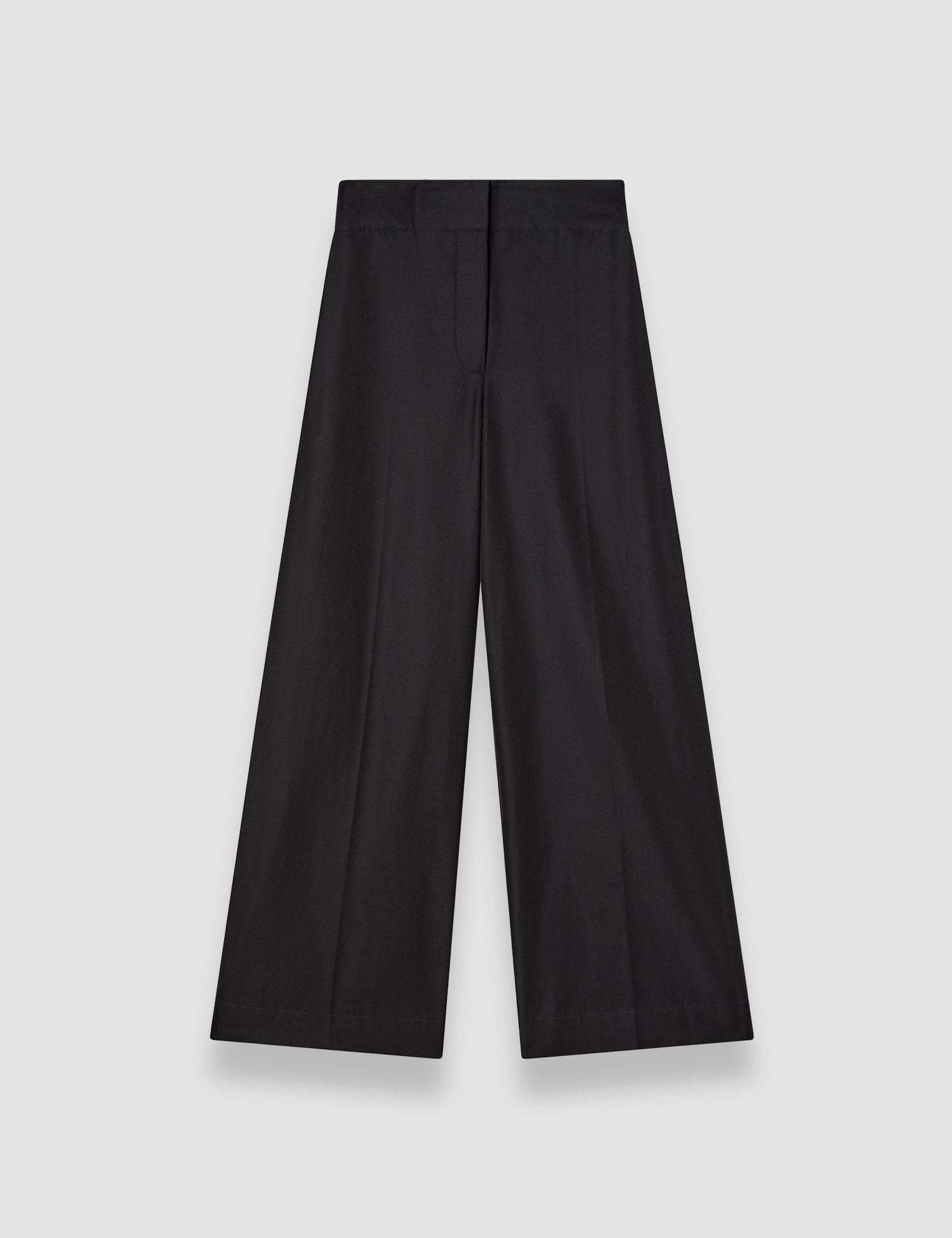 Black Thurlow Soft Cotton Silk Trousers - Joseph