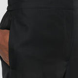 Black Thurlow Soft Cotton Silk Trousers - Joseph