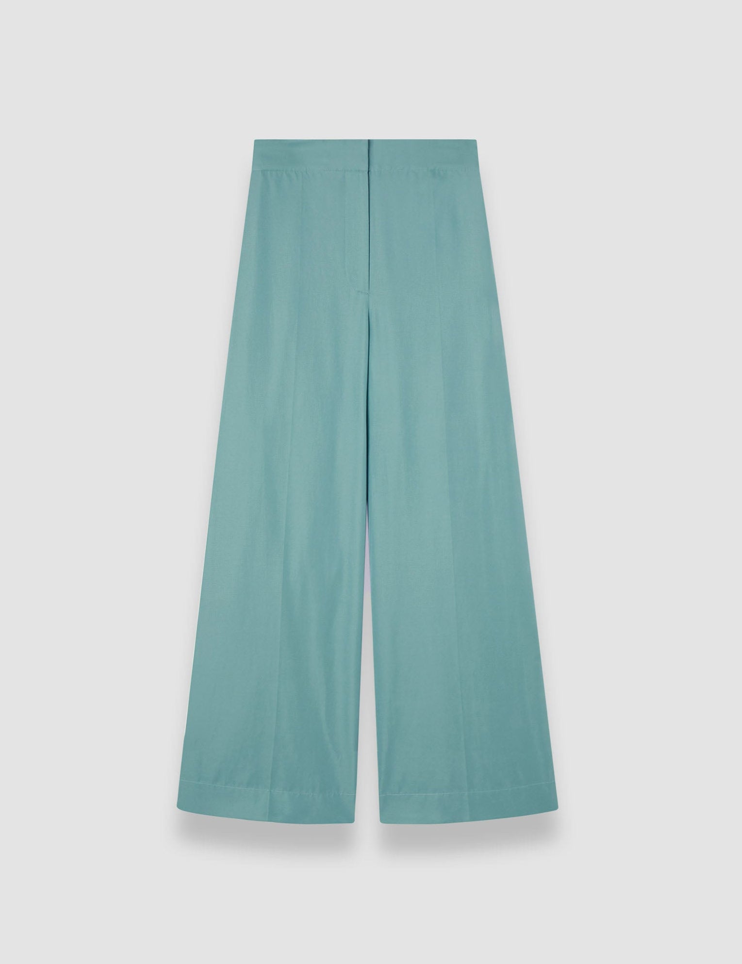 Blue Thurlow Soft Cotton Silk Trousers - Joseph