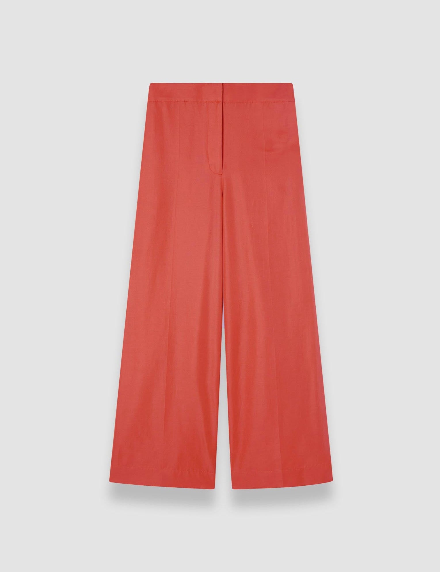 Orange Thurlow Soft Cotton Silk Trousers - Joseph