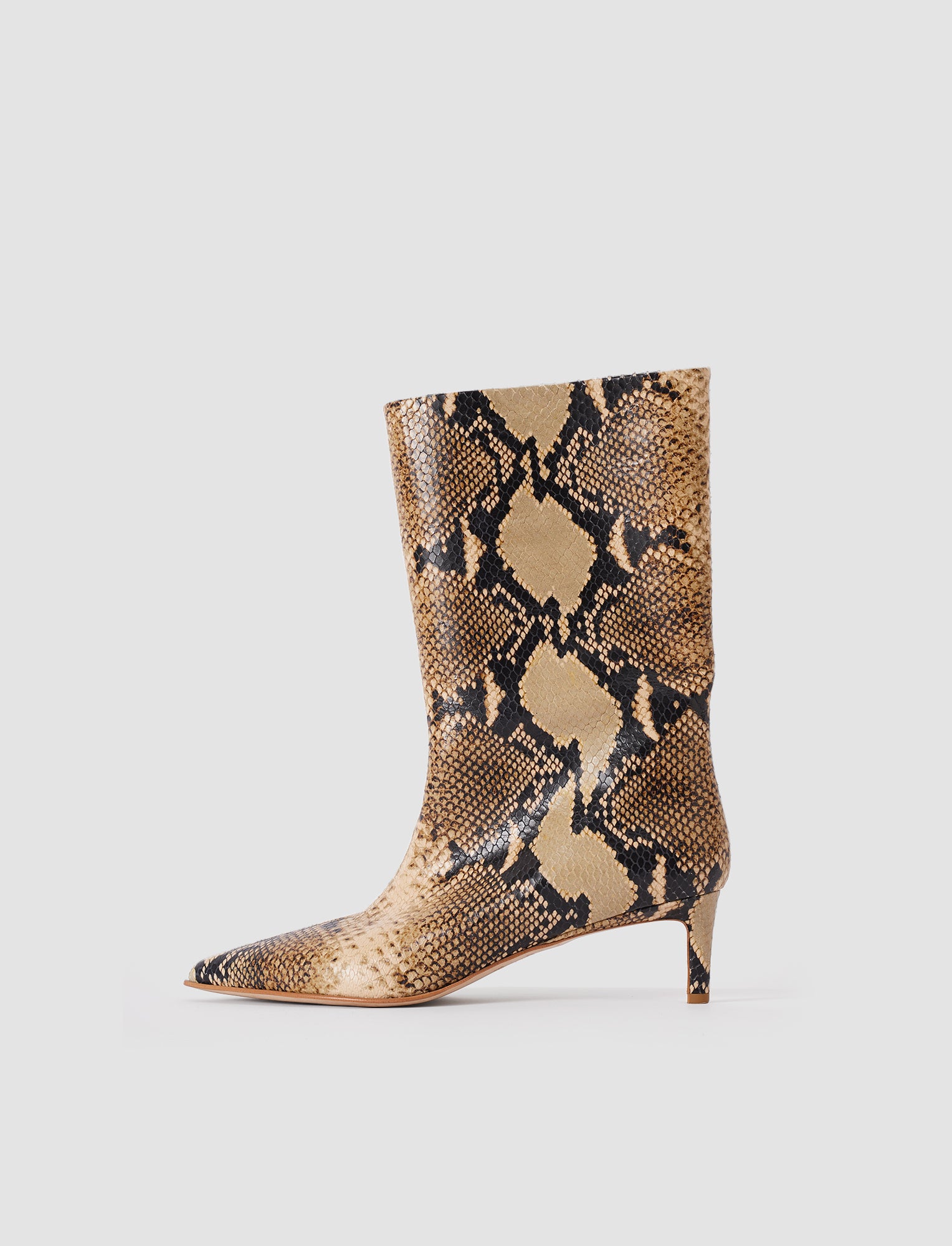 Tiana Snake Leather Short Boots