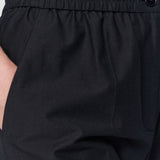 Black Tottenham Cotton Blend Trousers - Joseph