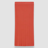 Orange Viscose Rib Knit Skirt - Joseph