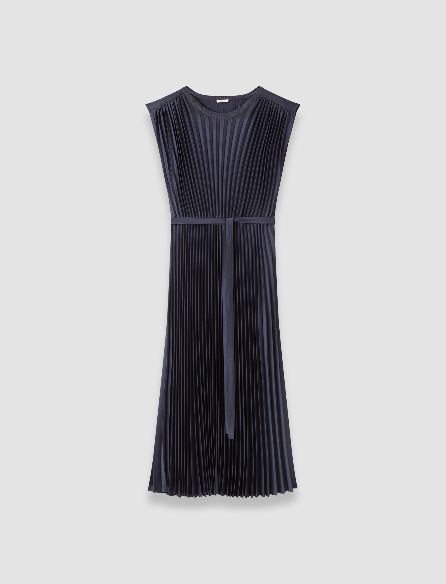 knit pleat dress Volta Knit Weave Plissé Dress in Blue