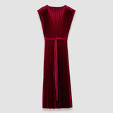 Volta Knit Weave Plissé ドレス
