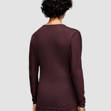 Wool Jersey V Neck Top