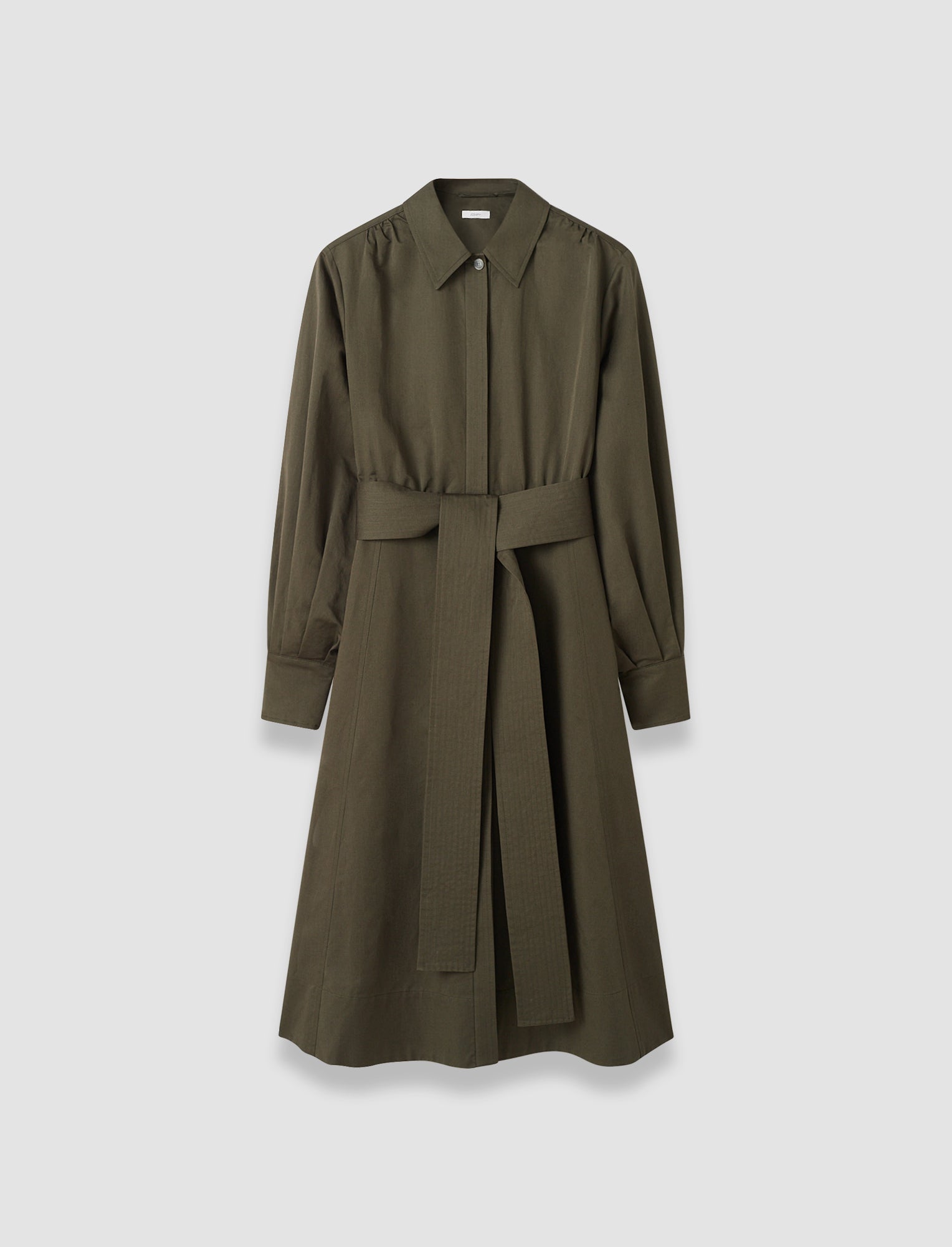 olive green linen dress Joseph Ziane Cotton Linen Dress - Size 32 - Green