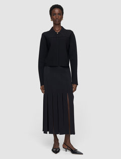 Black Gare Compact Milano Knit Jacket - Joseph