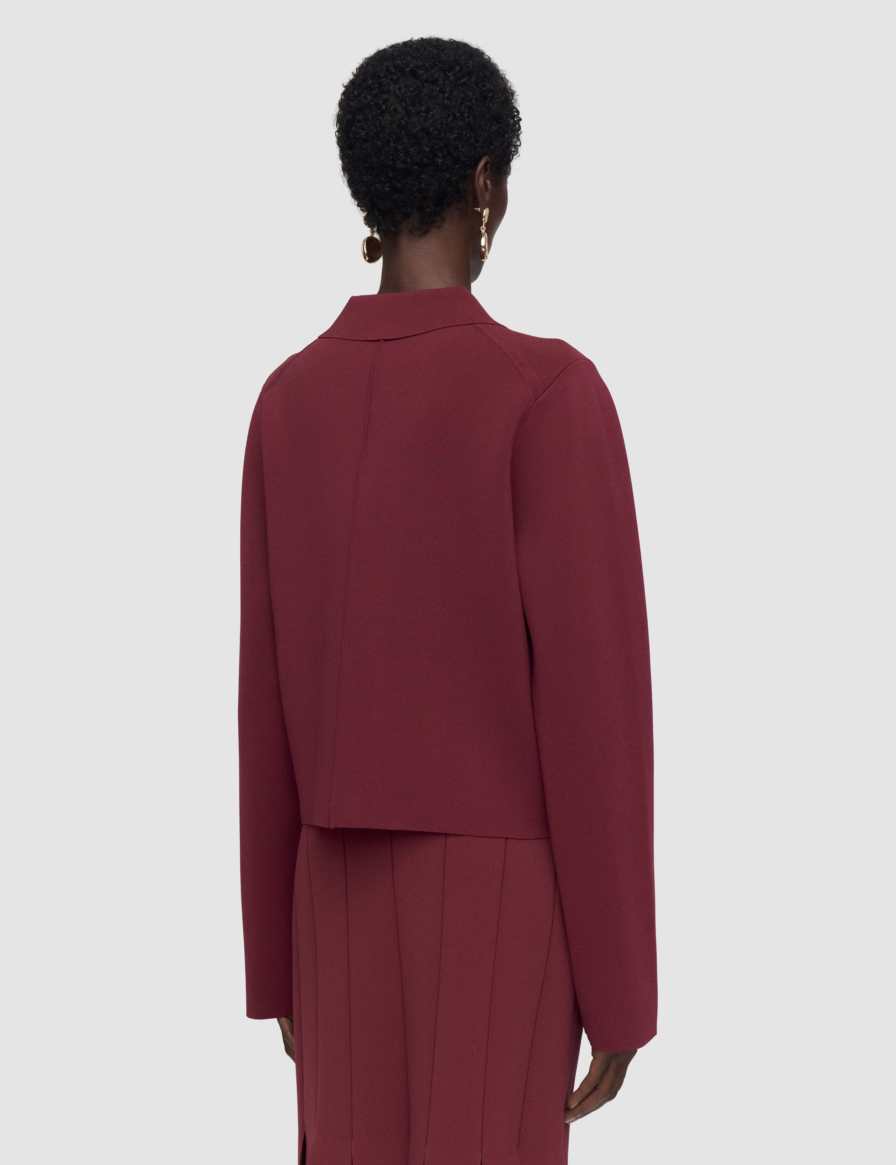 Red Gare Compact Milano Knit Jacket - Joseph