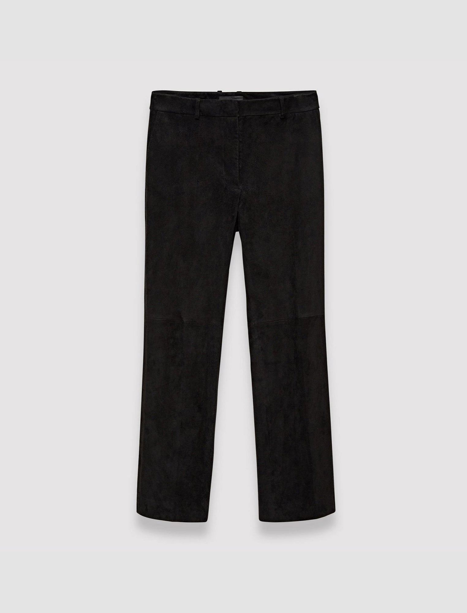 black-suede-stretch-coleman-trousers-JOSEPH