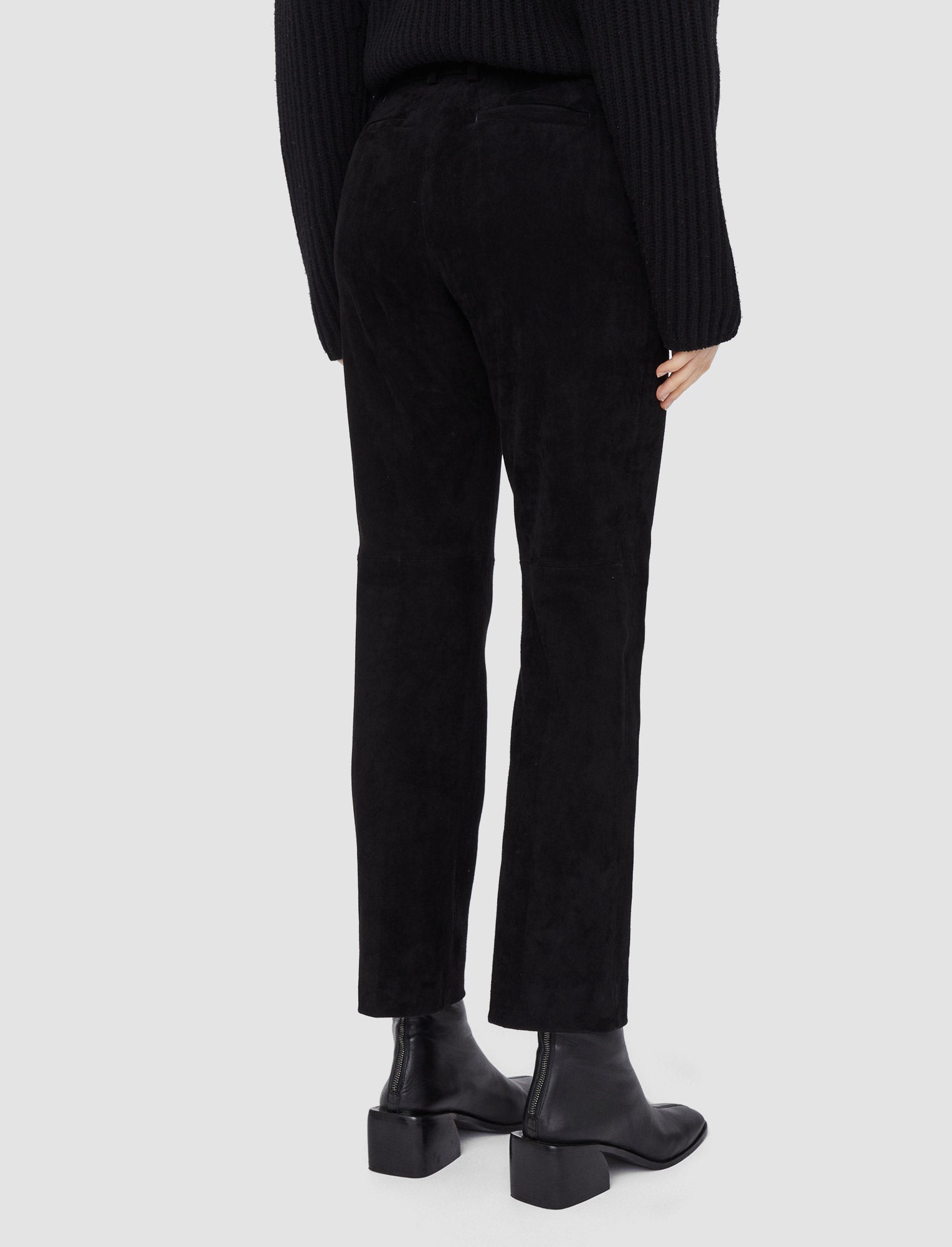 noir-pantalon-coleman-en-daim-stretch-JOSEPH