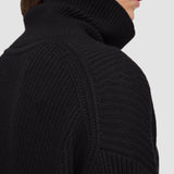 Luxe Cardigan Stitch High Neck Jumper