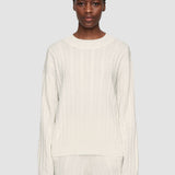 Light Cable Knit Round Neck Jumper