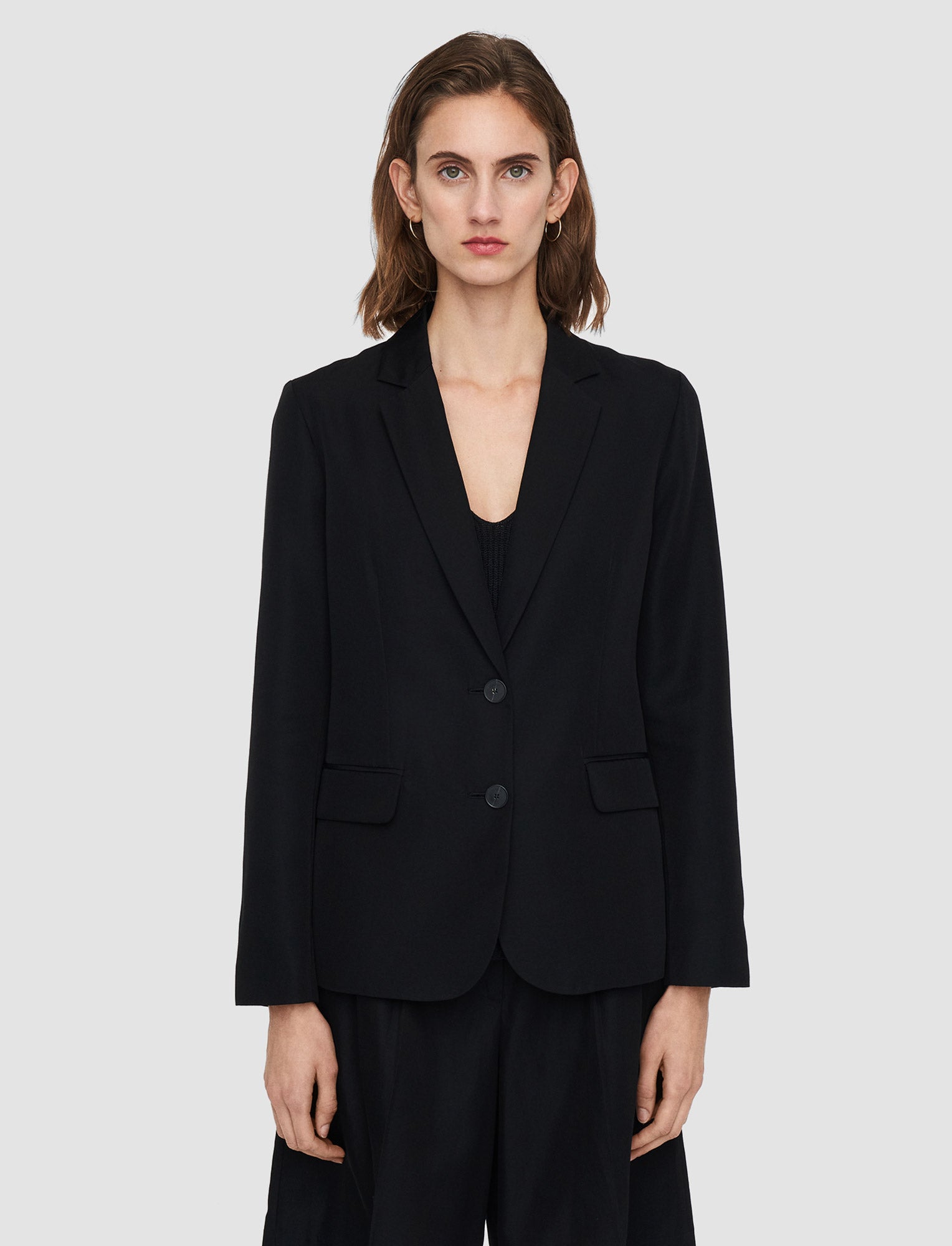 black-soft-cotton-silk-belmore-jacket-JOSEPH