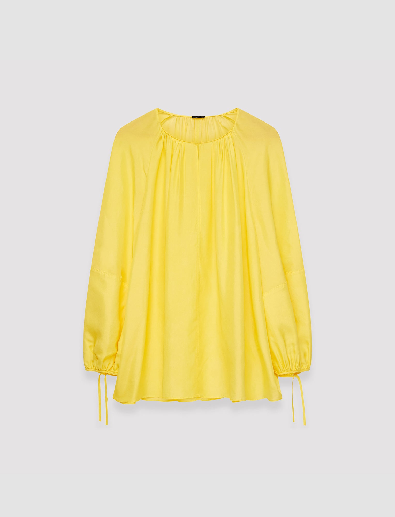 yellow-silk-habotai-baume-blouse-JOSEPH