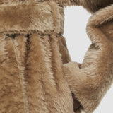 Textured Shearling Clery Coat