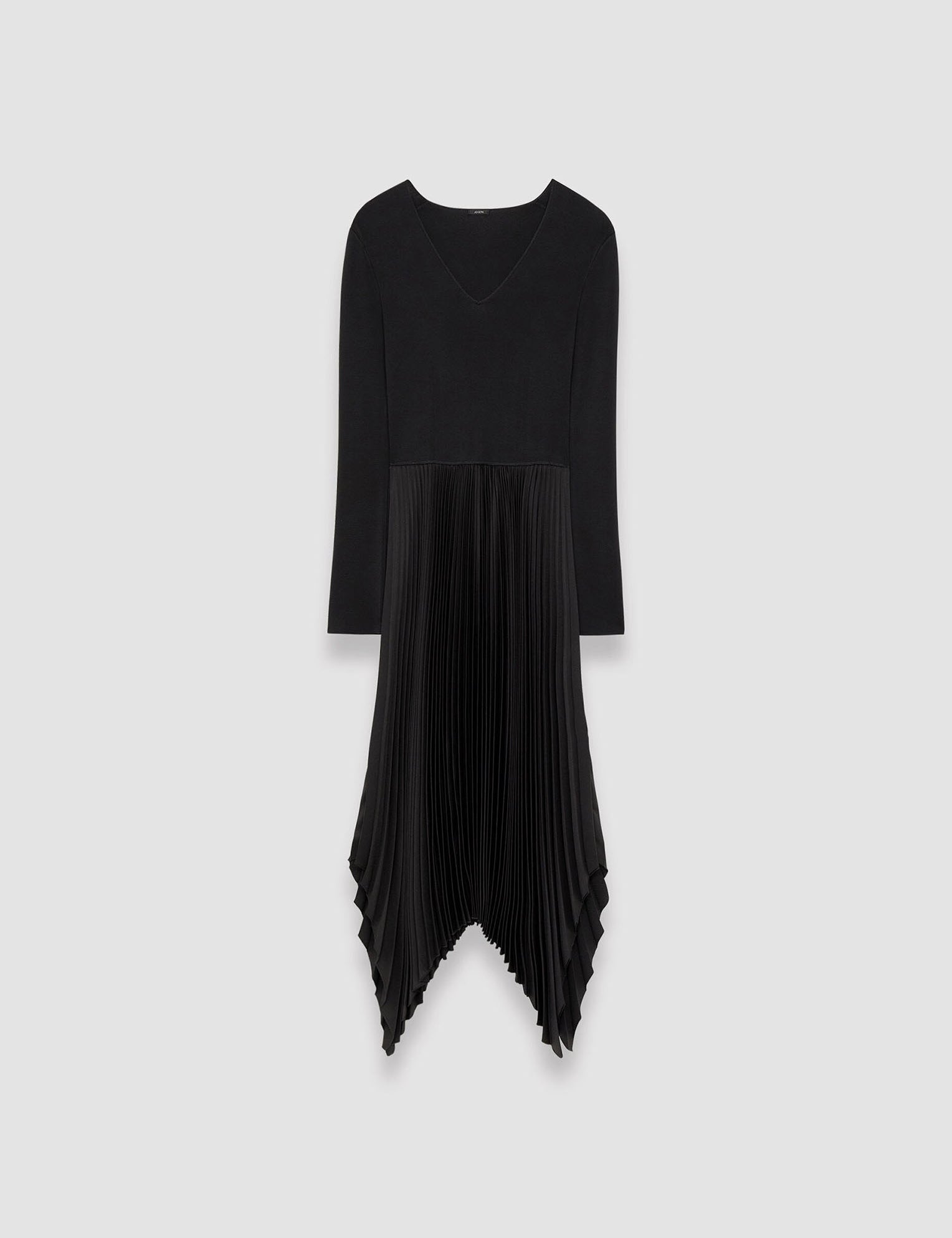 Black Knit Weave Plissé Dubois Dress - Joseph