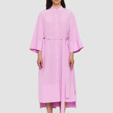 Pink Darius Crepe de Soie Silk Dress - Joseph