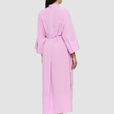 Pink Darius Crepe de Soie Silk Dress - Joseph