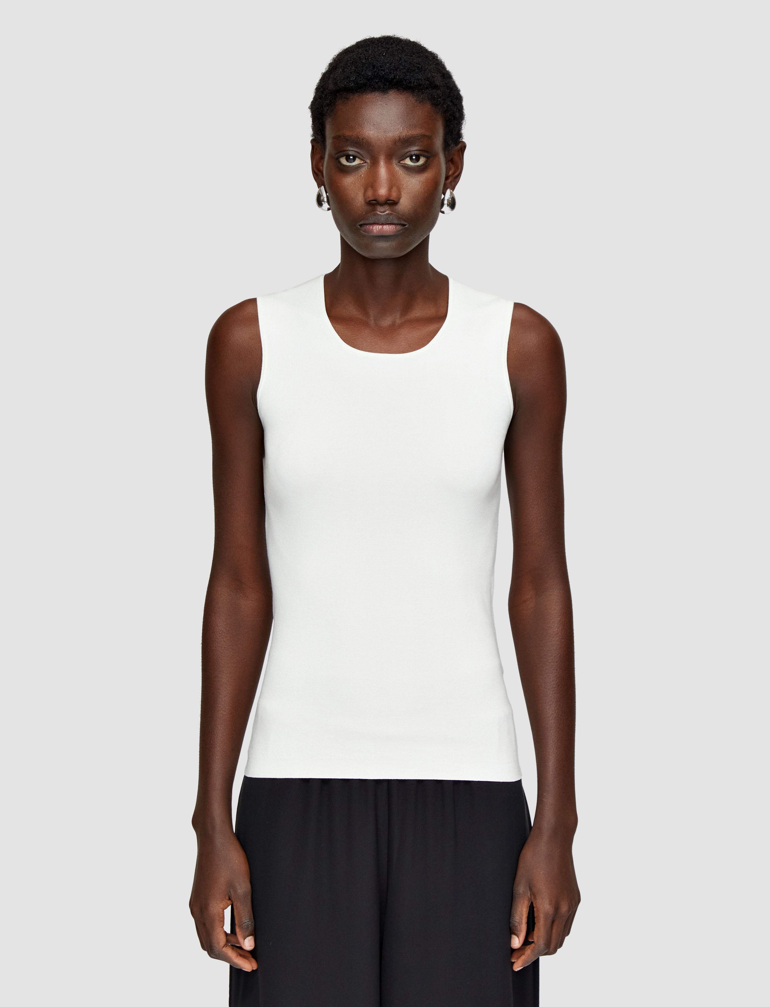 white-silk-stretch-tank-top-JOSEPH