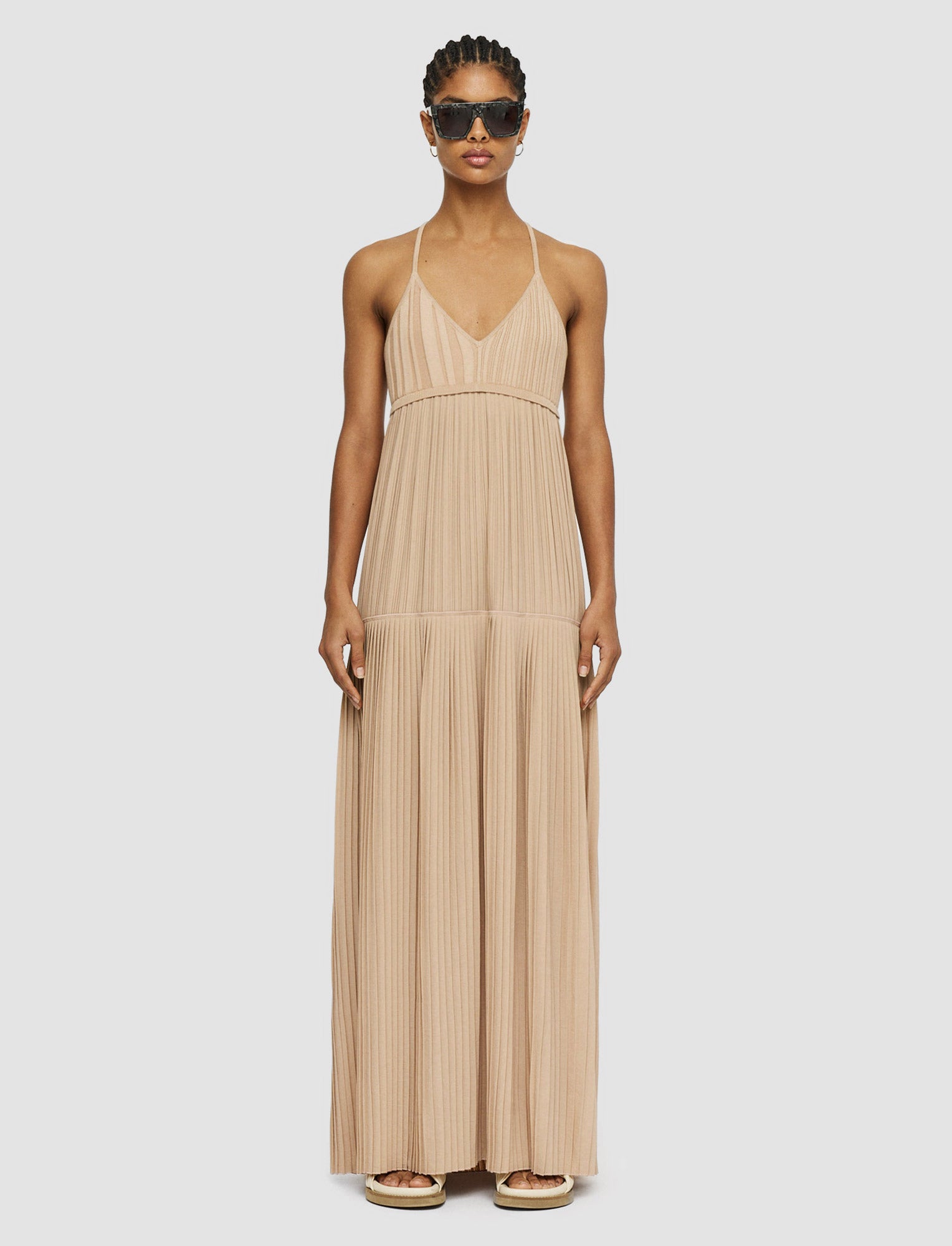 beige-airy-plisse-amicie-dress-JOSEPH