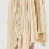 Beige Knit Weave Plissé Darno Dress - Joseph