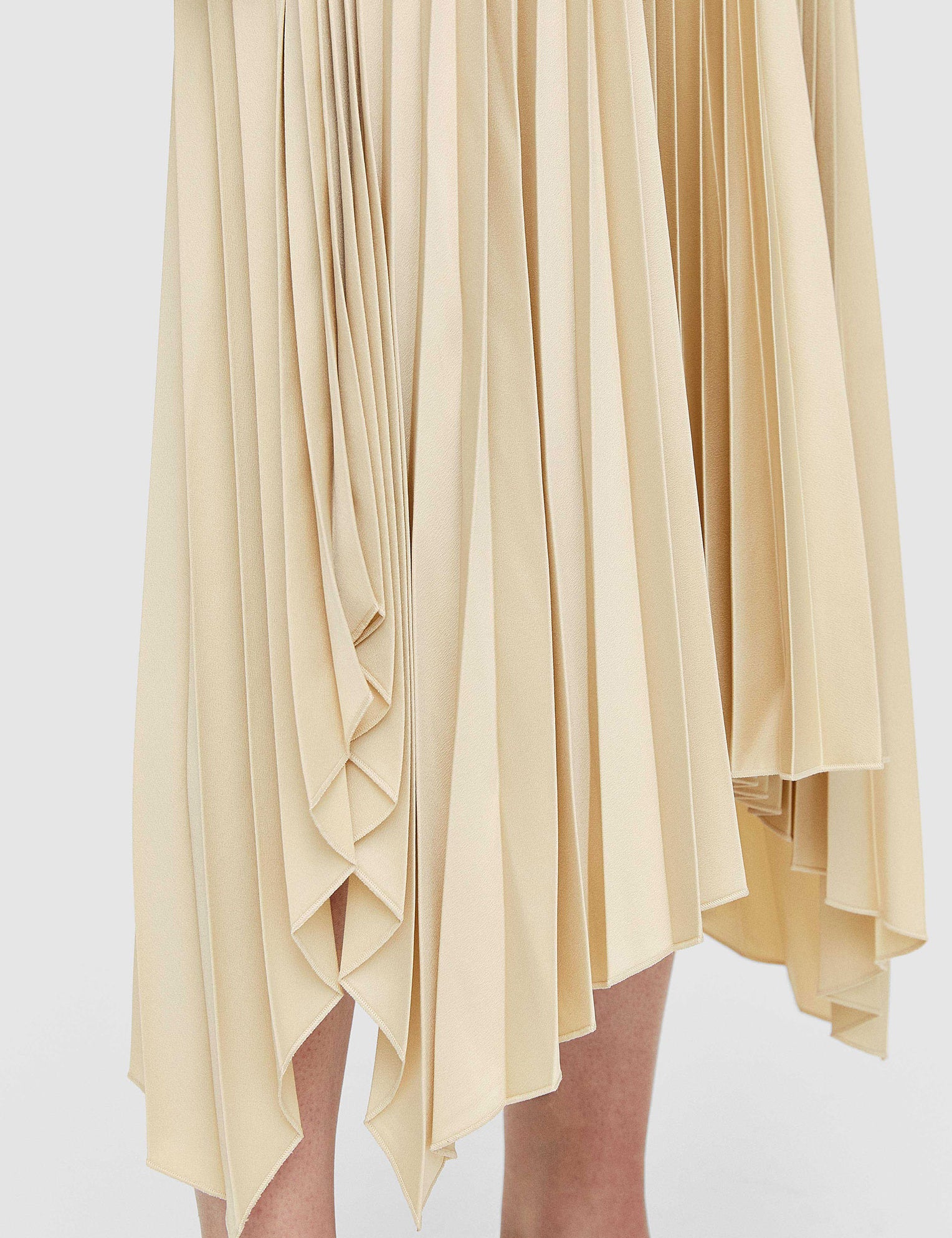 Beige Knit Weave Plissé Darno Dress - Joseph