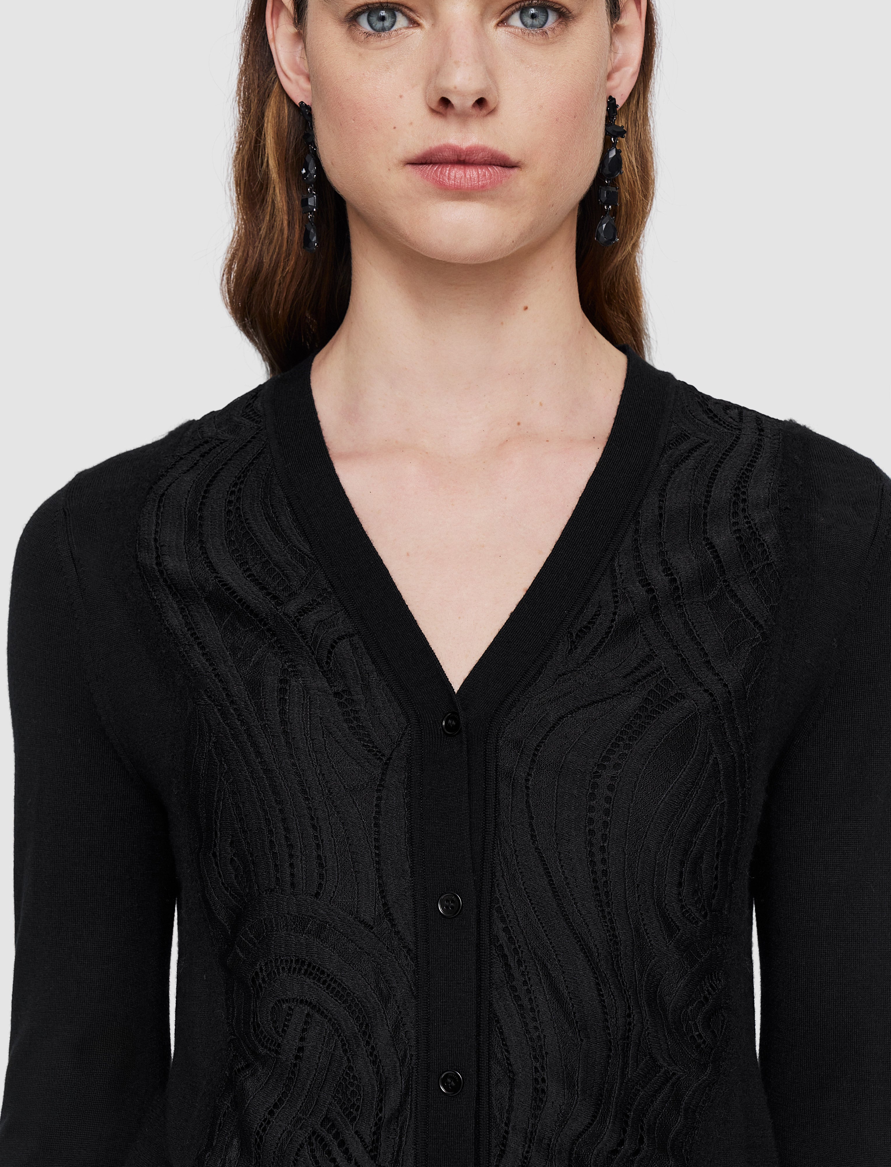 black-lace-knit-cardigan-JOSEPH