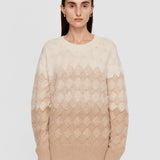 Weave Knit Round Neck Jumper