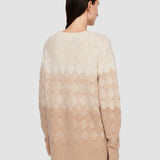 Weave Knit Round Neck Jumper