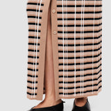 Check Wool & Silk Skirt