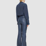 Pantalon Tafira en cuir stretch