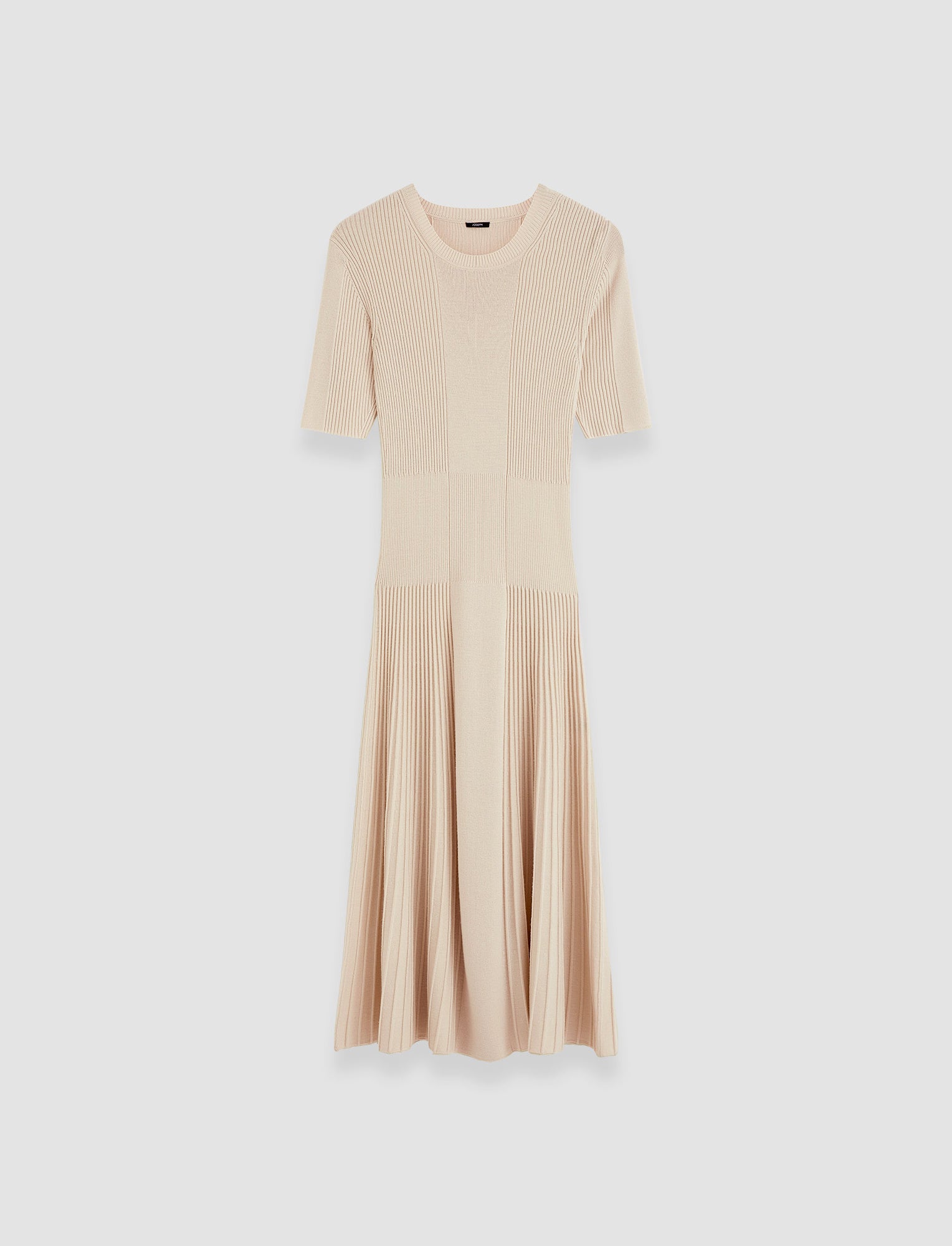 beige-fine-merino-rib-dress-JOSEPH