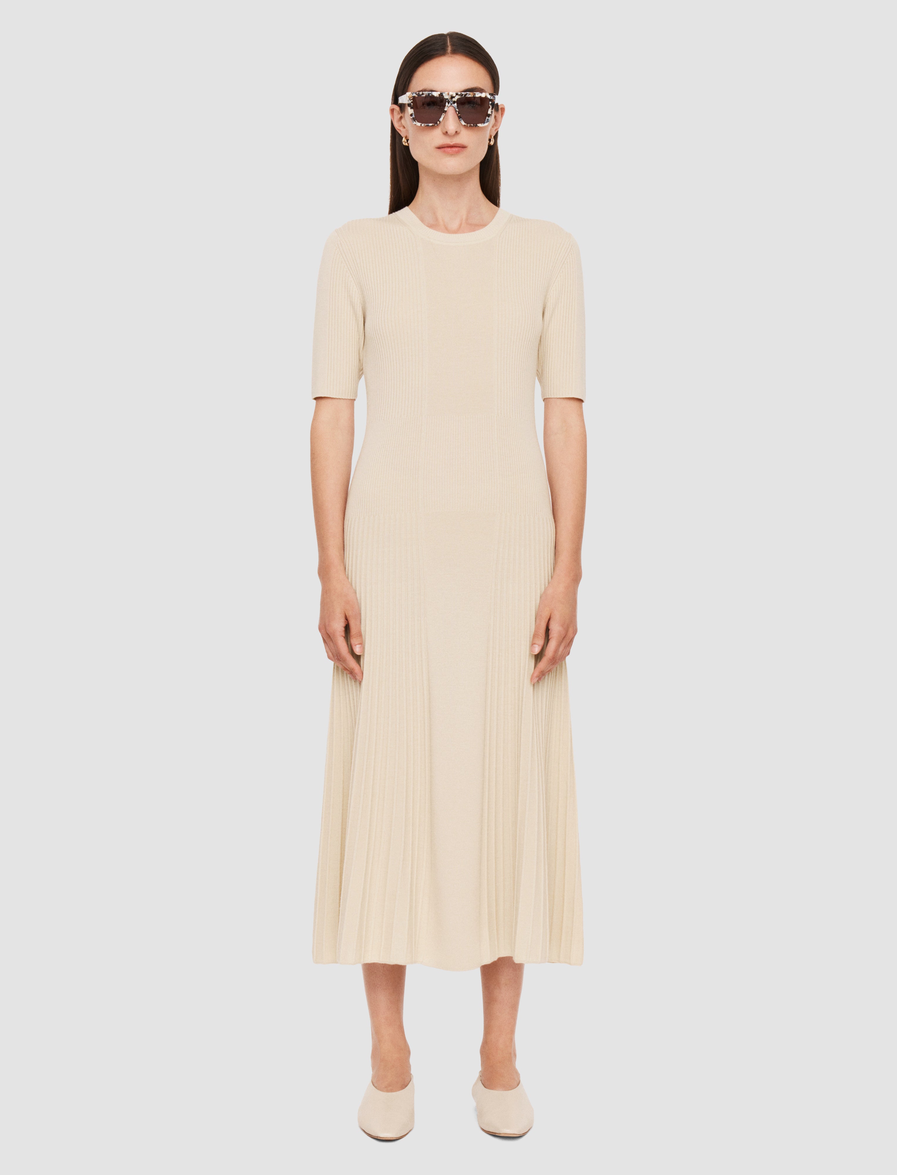 beige-fine-merino-rib-dress-JOSEPH