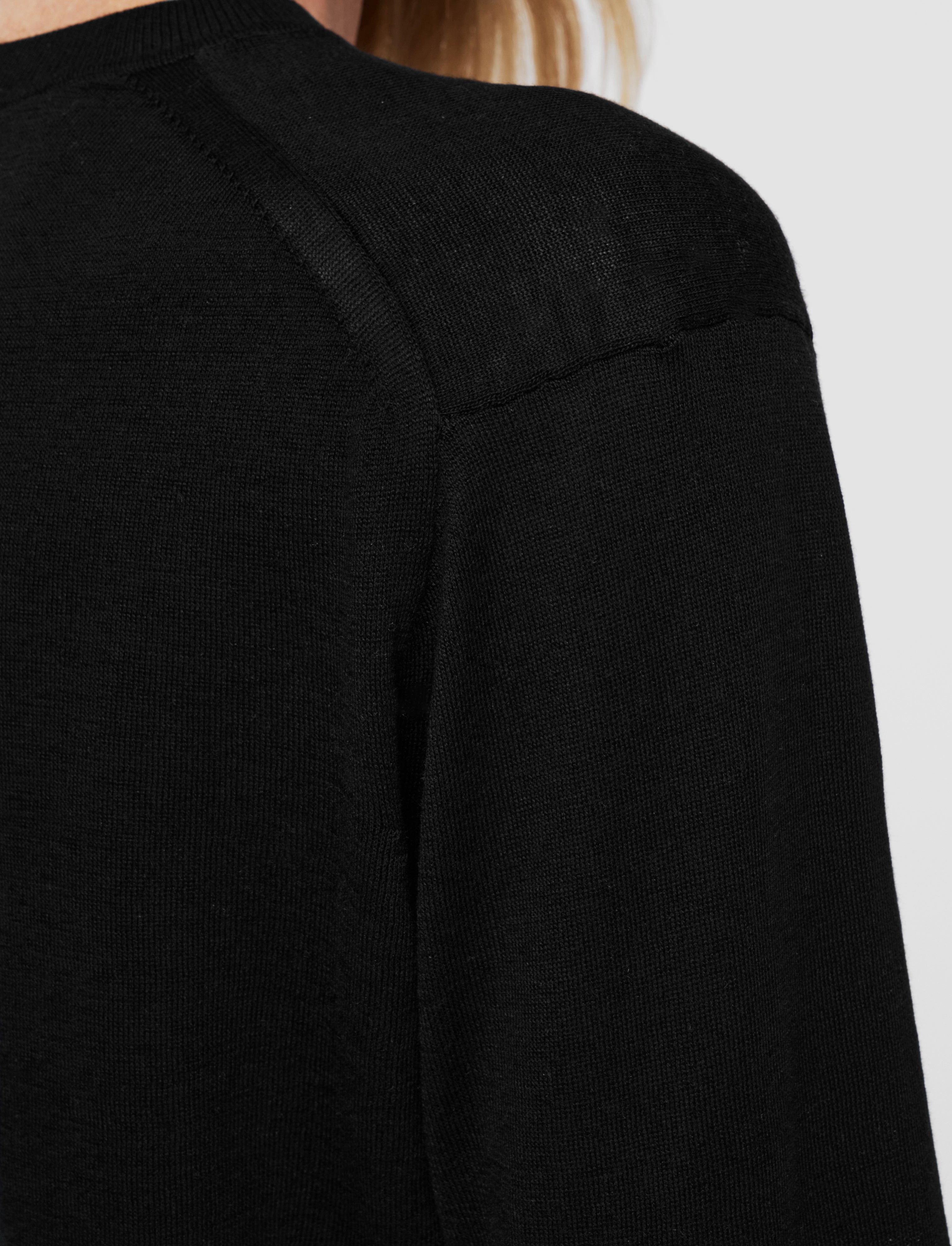 black-superfine-cotton-silk-round-neck-jumper-JOSEPH