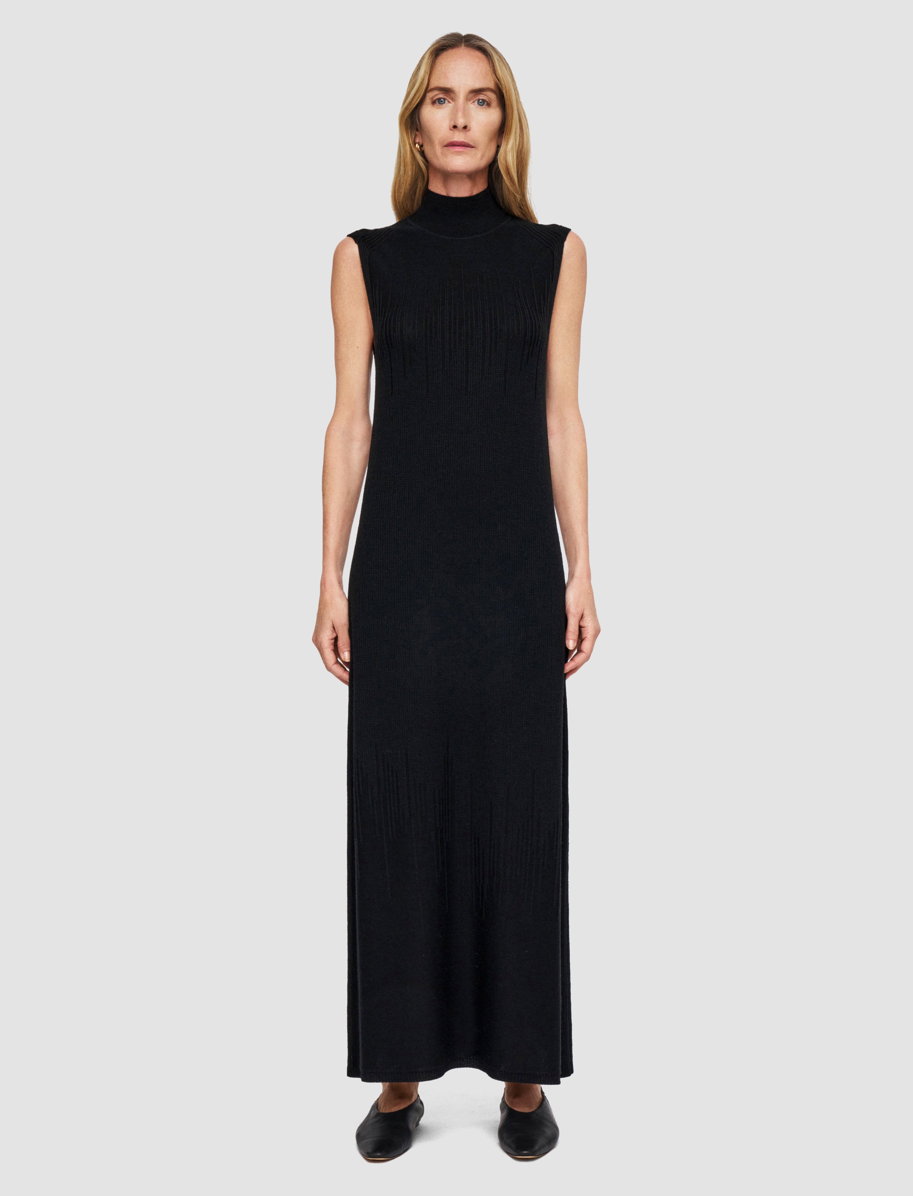 black-gradient-stitch-high-neck-dress-JOSEPH