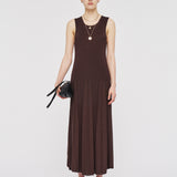 Satiny Rib Knit Dress