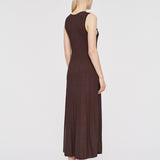 Satiny Rib Knit Dress
