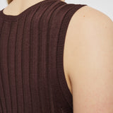 Satiny Rib Knit Dress