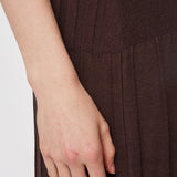 Satiny Rib Knit Dress