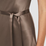 Grey Garnier Silk Satin Dress - Joseph