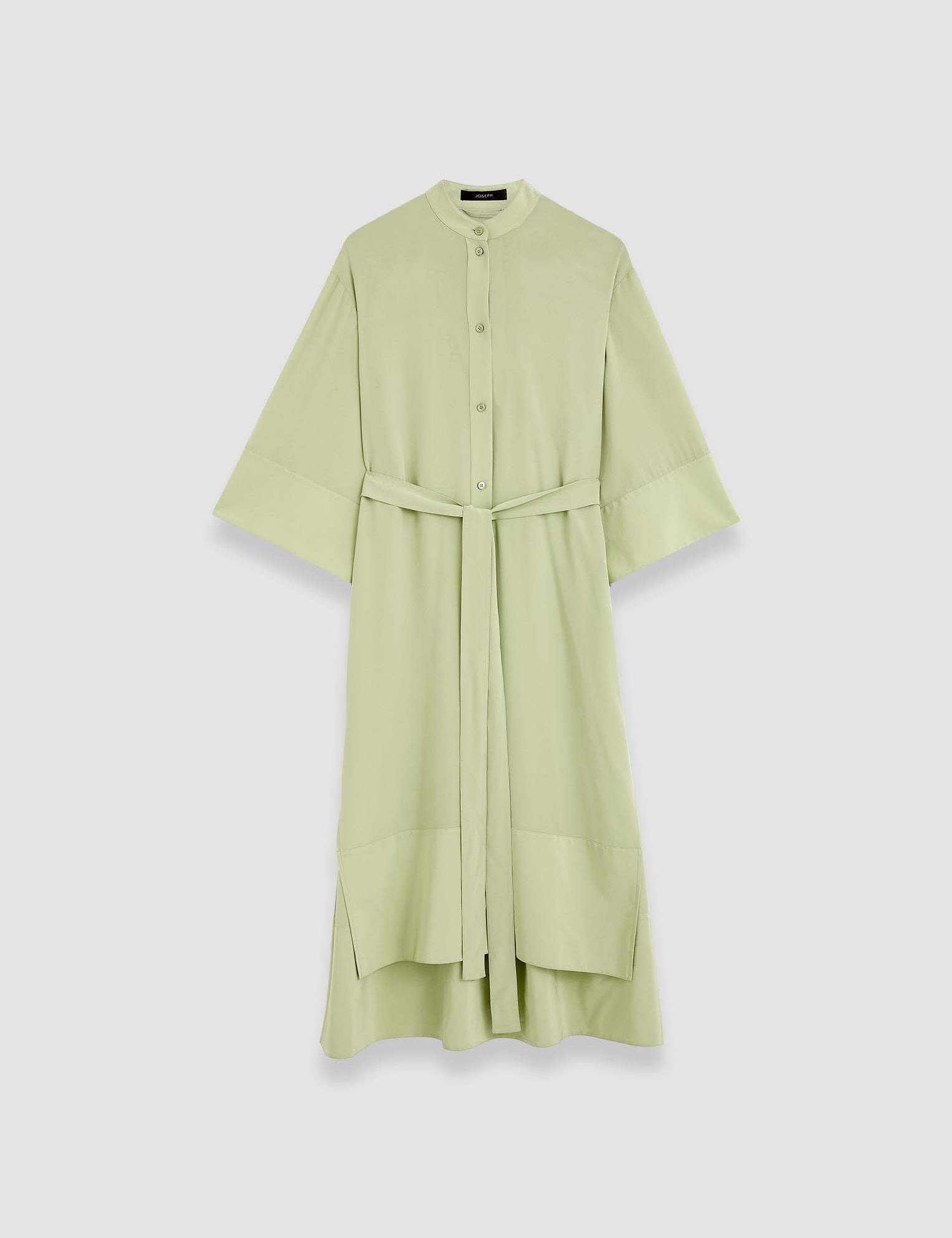 Green Darius Crepe de Soie Silk Dress - Joseph