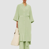 Green Darius Crepe de Soie Silk Dress - Joseph