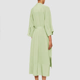 Green Darius Crepe de Soie Silk Dress - Joseph