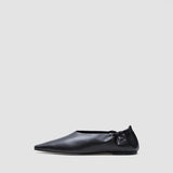 Leather Pointy Ballerina Shoes