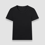 Black Jersey Rib T-Shirt - Joseph